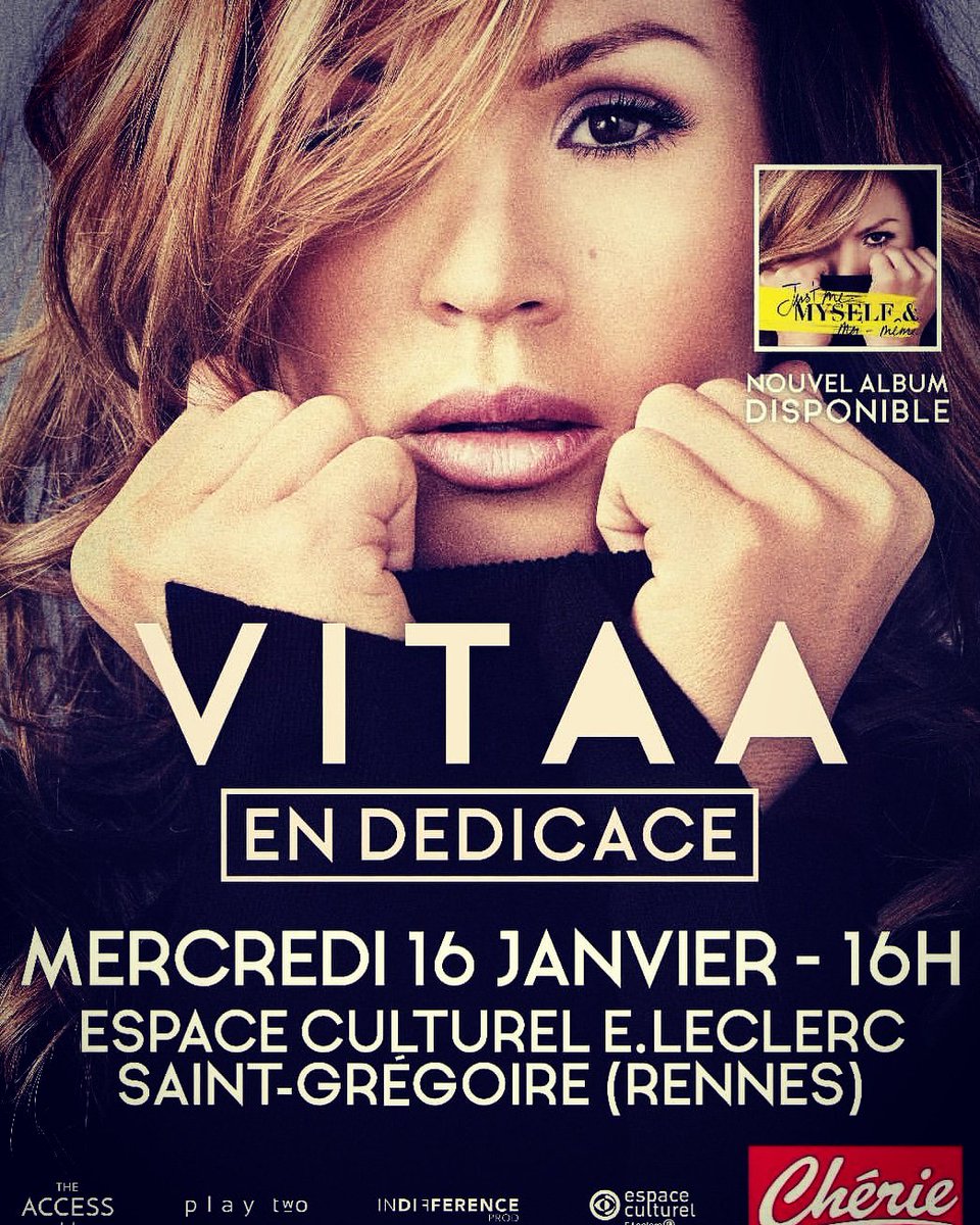 Lilpik_Officiel's tweet photo. 16/01/2019
Y a 8 jours déjà.. 😳
@VITAA à Rennes 😍😍
#Vitaa #VitaaFamily #Rennes #StGregoire #Leclerc #Dédicace #AlbumJ4M #J4MRéédition #6emeRencontreAvecVi https://t.co/NWA77T44r6
