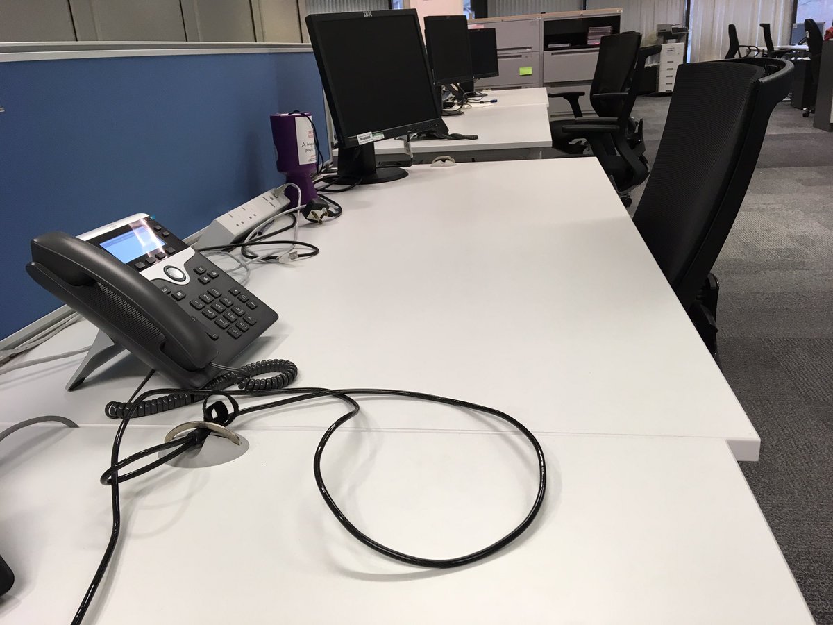 9am, so let’s say “Hello” to everyone hot-desking alongside me today.... err, where’d everyone go? *cue tumbleweed”