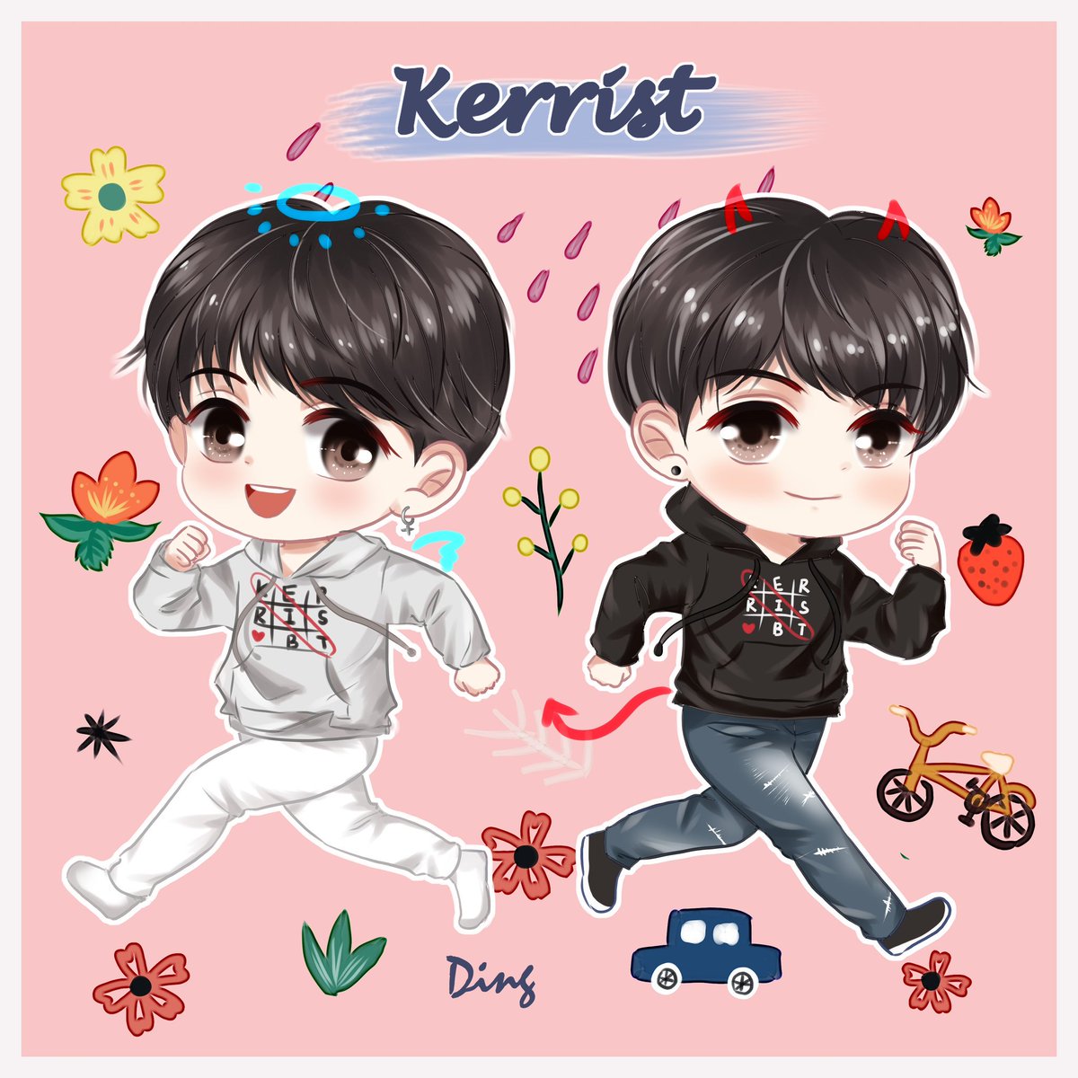 dingding0831's tweet photo. Which will u pick ？Angle Kit😇 or Devil Kit😈？
#KristPerawat 
#Kerristb
@kristtps @krist_est https://t.co/sEjwE5irfX