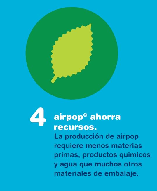 airpop_es's tweet photo. #SabiasQue hay mínimo 10 buenas razones para usar #airpop❓
📌 04/10 razones #AhorraRecursos con 98% #aire
Su producción requiere menos materias primas, productos químicos y agua que muchos otros materiales de embalaje.
#EngineeredAir #EPS #PoliestirenoExpandido @anape_eps https://t.co/4oQvN8PjWE