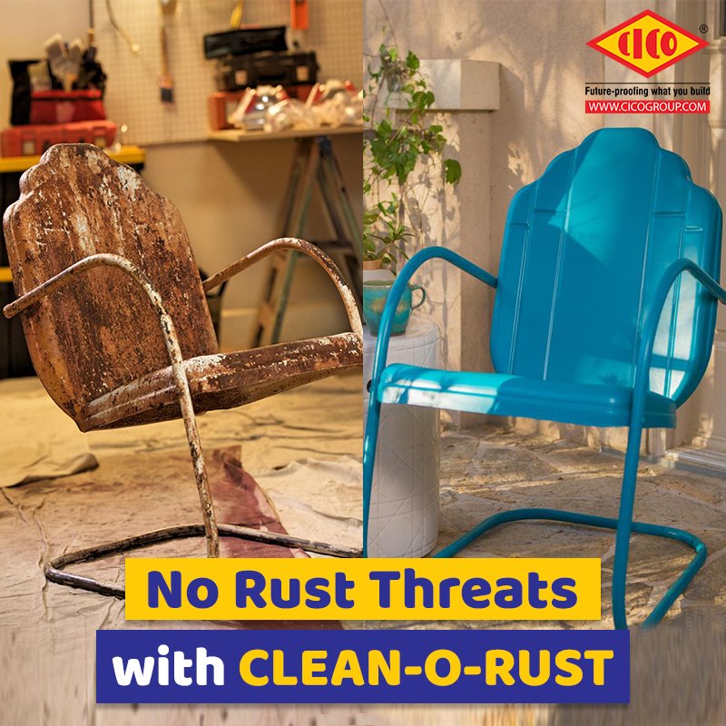 ArbDogseAi's tweet image. Rust damages iron very quickly. Apply Clean-O-Rust to add a protective layer against rust.
For more info, visit cicogroup.com or Call 1800 103 4809
#BuildingSolutions #cicogroup #rustsolution #cleanorust