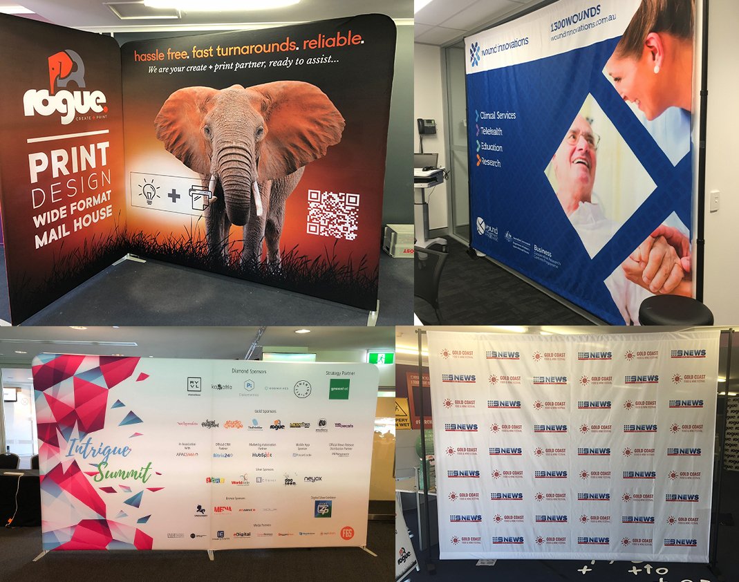 ROGUE_PRINT's tweet photo. Stand behind your brand in 2019 with our MEDIA WALLS! #mediawall #popupwall #printingbrisbane #printingsydney #printingperth #printingmelbourne #fabricmediawalls #fabricwalls https://t.co/AFOKc0ycTT
