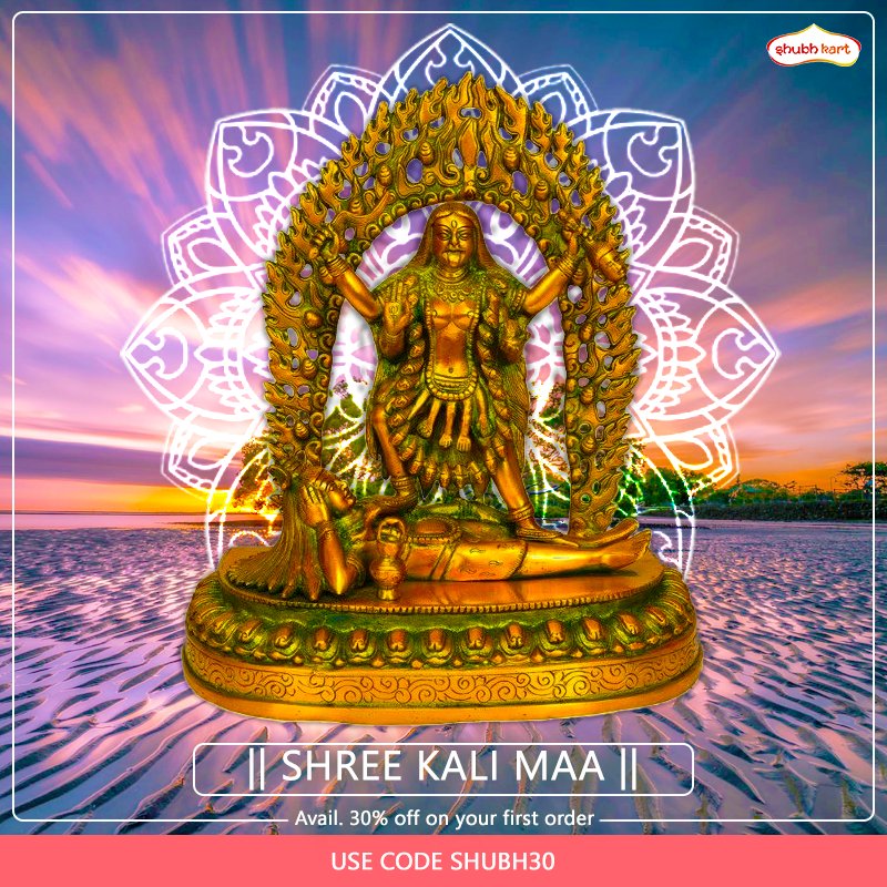Buy this elegant statue of goddess Kali
Avail 30% off on first order
USE CODE: SHUBH30
buy now bit.ly/2RHQcyp

#Kali #MaaKali #MahaKal #goddess #Death #Hindu #feminism #brassStatue #brass #art #shiv #shankar #shiva #GodessOfDeath #ExoticStatue #ShopOnline #trenidng #Om