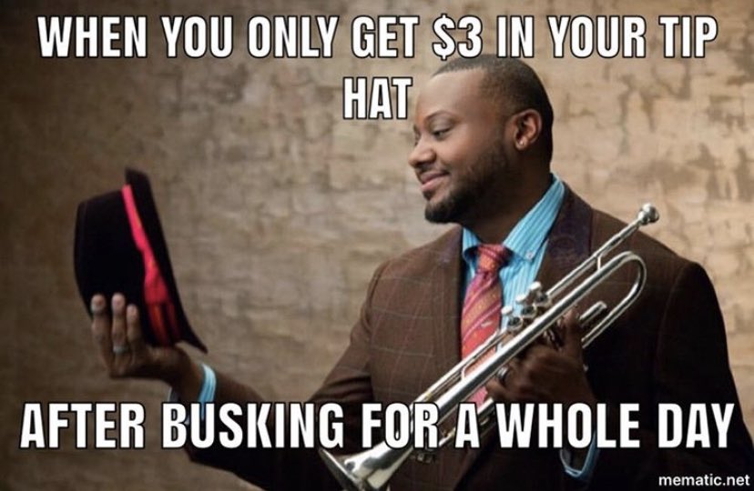JazzMemes's tweet image. Tag a musician that busks! 🙌🏼 We have an upcoming collab with @sjonesjazz, featuring his Spotify playlist, free recordings, discounts and more! SUBSCRIBERS only so sign up at the link below☝🏼#JazzMemes creed goes to @jacksonthesax 📸 #seanjones

bit.ly/JazzMemesNewsl…