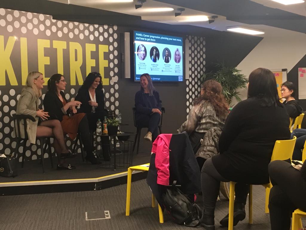 ElizLenihan's tweet image. A week ago, I &amp;amp; @letusrevolt joined @SurveyMonkey for #CareerConversations with @WWCodeDublin &amp;amp; @irelandggd at @huckletree. An incredibly engaged audience lead to immense #CoachingSessions with @WithoutCoolNick &amp;amp; @CaoimhethaDiva of #IndeedPrime. @IndeedIE @whykay @xtinalynch