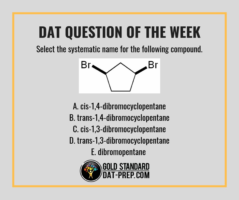 GoldStandardDAT's tweet image. Time for some Chemistry...
#DATprep