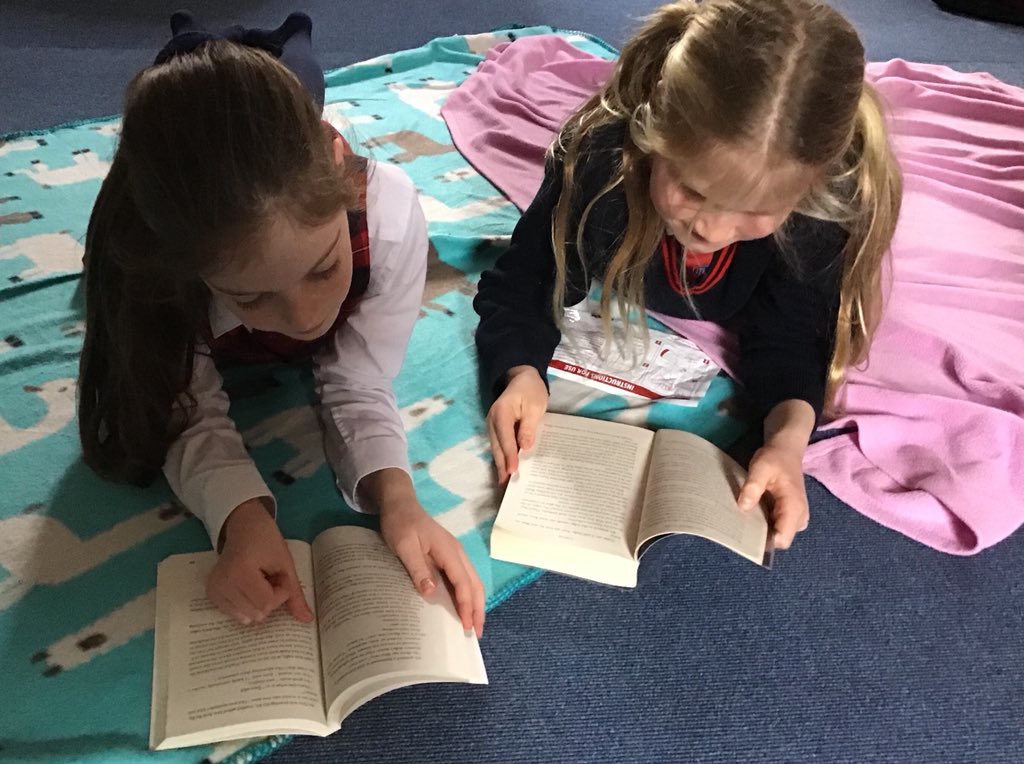 THSch_Junior's tweet photo. #THSchY6 enjoyed βDropping Everything and Readingβ (DEAR!) this afternoon. It was wonderful to hear the wide variety of books that have captured the girls and to see them all reading with such concentration! ππ @TalbotHeathSch #THEnglish #DEAR Mrs Leiper joined in too! ππ https://t.co/yl0QGDhD3o