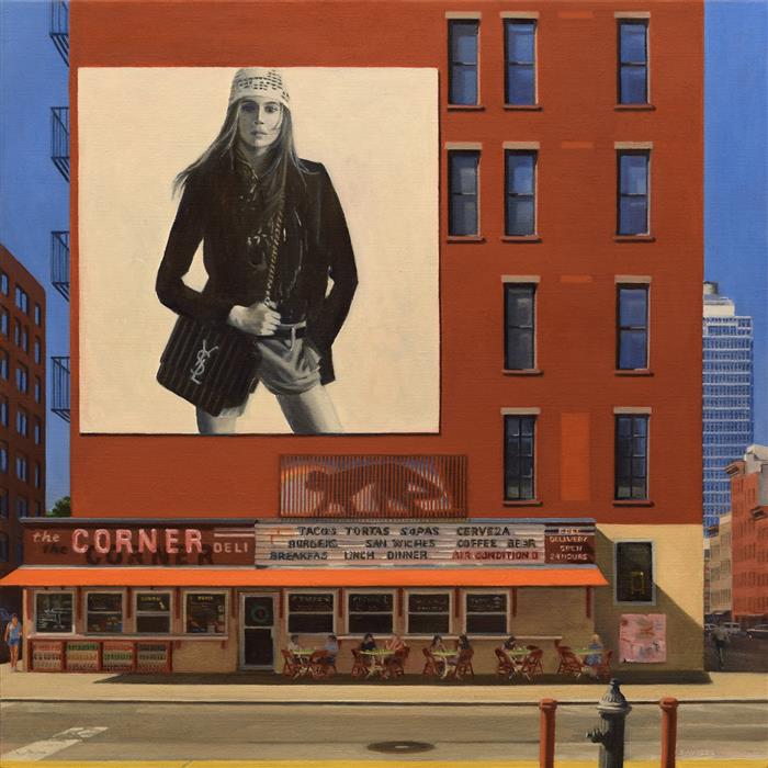 Our curators are absolutely captivated by Nick Savides oil painting, The Corner Deli -- just released. See more of this week’s new arrivals: ugallery.com/new-arrivals <a href="/NickSavides/">Nick Savides</a> #NYC #soho #originalart