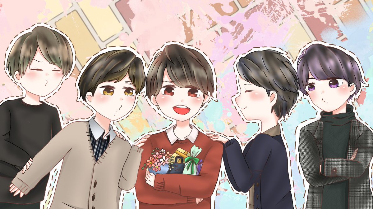 嵐 櫻井翔さんの誕生日にイラストメッセージ