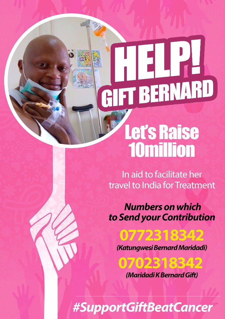 Dear #UOT, influencers or not we can help Katungwesi Gift. #SupportGiftBeatCancer