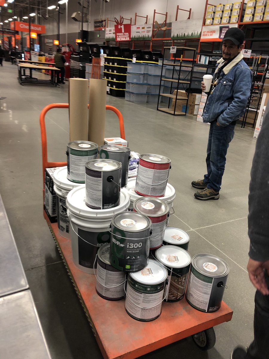 Nice 30 gal order on a slow Thursday morning.  At the Pomona store #6645. @BehrWestCobos <a href="/Specialty6645/">Specialty 6645</a> <a href="/HomeDepot/">The Home Depot</a>