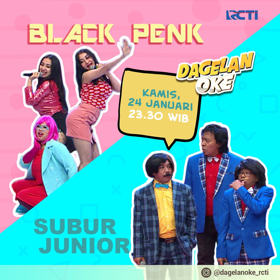 Semakin seru! #DagelanOkeRCTI hari ini kedatangan para personil K-Pop lho, hihihi penasaran? #KPopDagelanOke