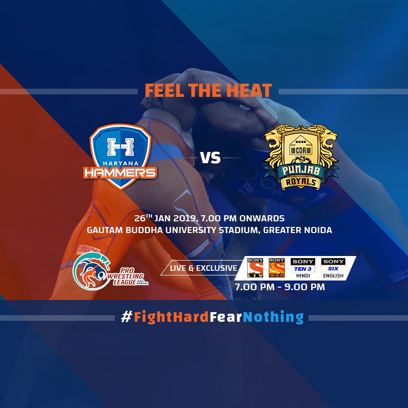 #MatchNight- 3 consecutive wins!!! What more could we have asked for? Now we have our 4th match with #NCR #PunjabRoyals. And so, we are just all set for Hammering, one more time. Keep the support coming!
#PWL4 #HaryanaHammers #wrestling #competition #sports