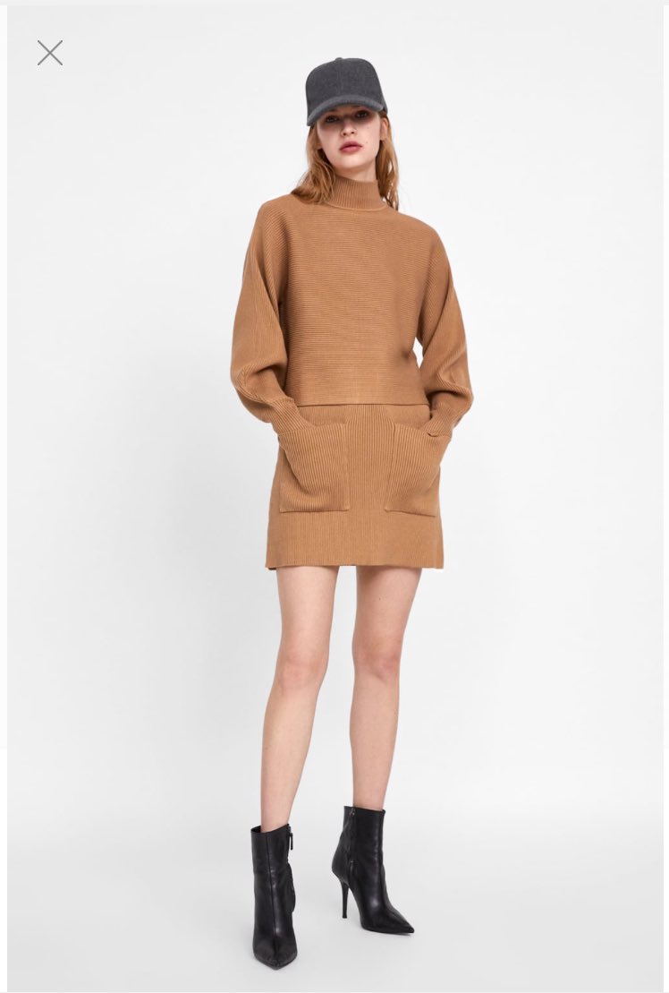 zara ニット　セットアップ