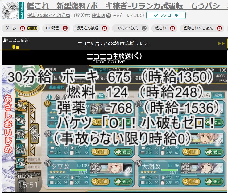 艦これ二期 日進ボーキ稼ぎ術 時給1000超え