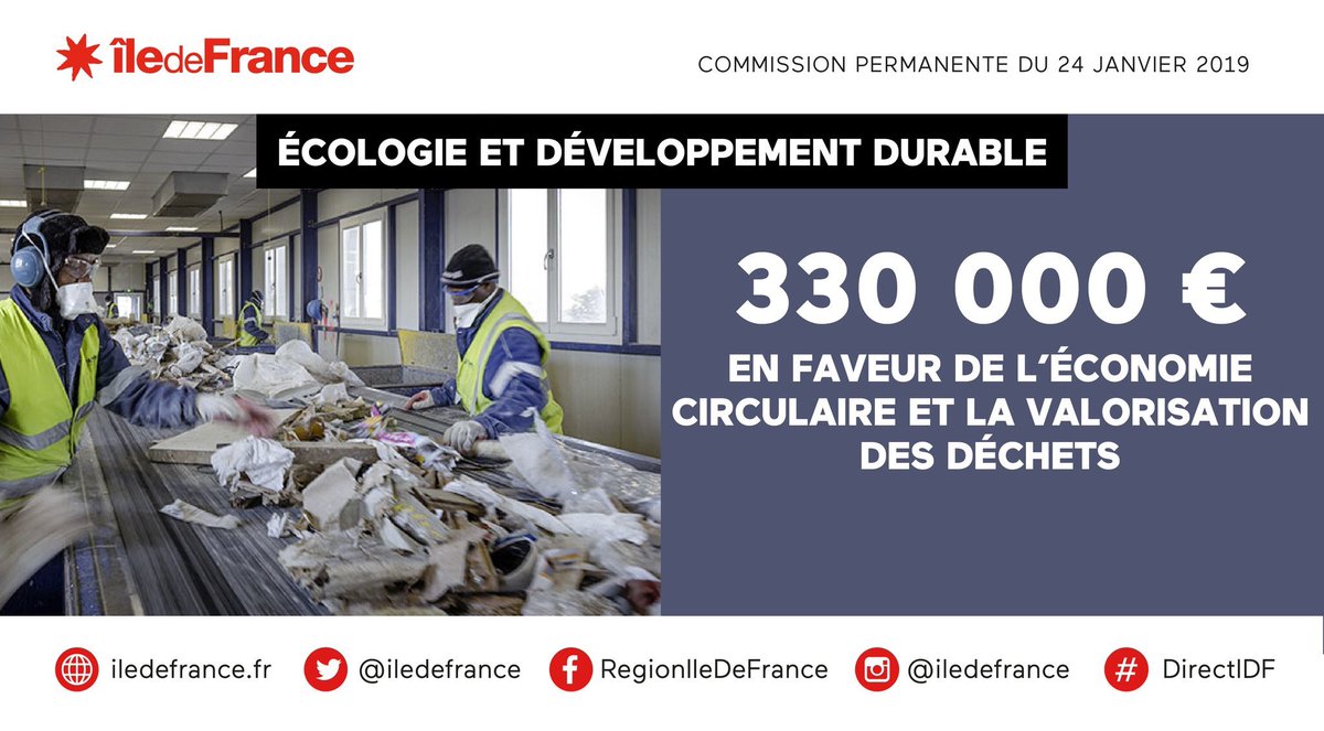 Vote ce matin en commission permanente en faveur de beaux projets au bénéfice de l’économie circulaire ♻️ notamment dans les Yvelines et les Hauts-de-Seine. #compostage #ressourcerie #plandéchets #économiecirculaire ♻️