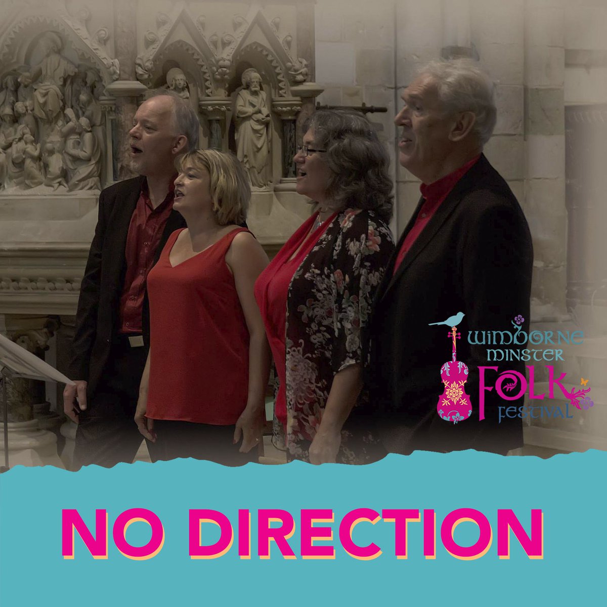 Singing an eclectic mix of folk, 60s and 70s pop, jazz &amp; world songs in 4 part close harmony, popular Dorset #acapella group #NoDirection can be found on the Microbreweries stage on Sunday. 

Early bird tickets end 31 Jan buff.ly/2F32OtR
#folk #folkfestival #earlybird