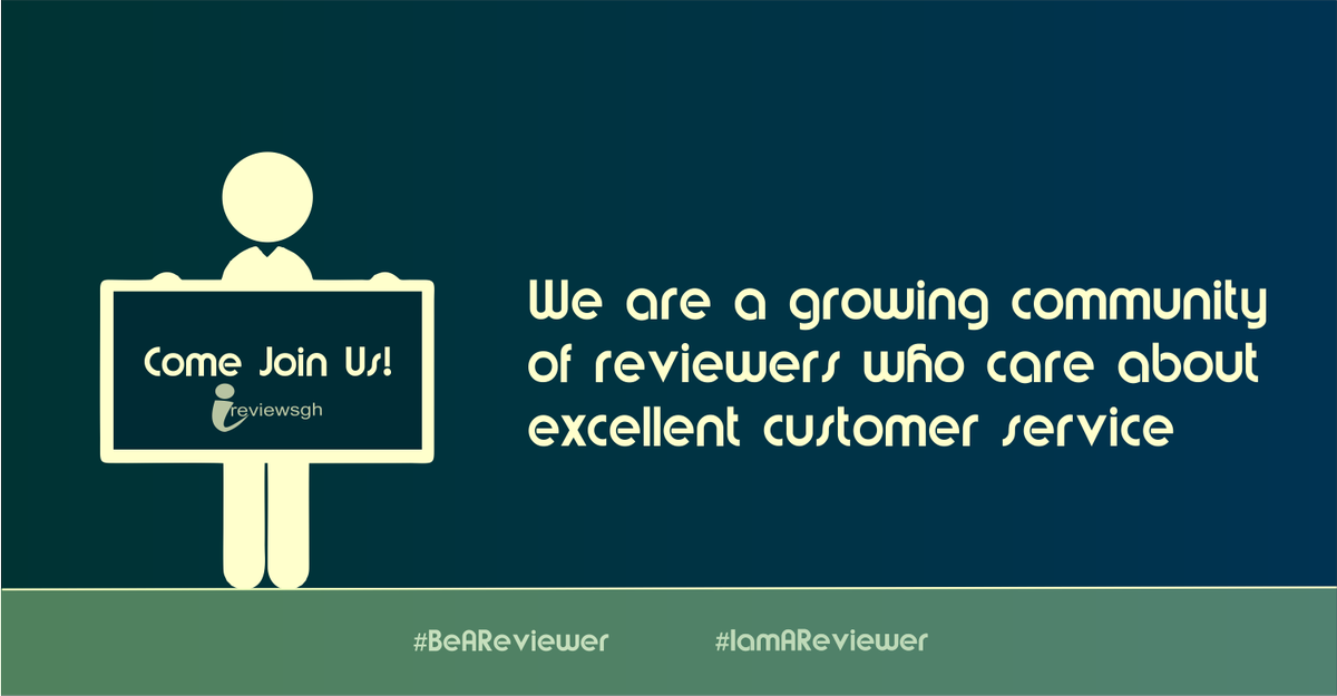 ireviewsgh's tweet photo. ireviewsgh is a community of people who believe in giving feedback for services used. Read more reviews on https://t.co/20T1O8nDs3 and join our community today #BeAReviewer #IamAReviewer https://t.co/PebL2BJftW