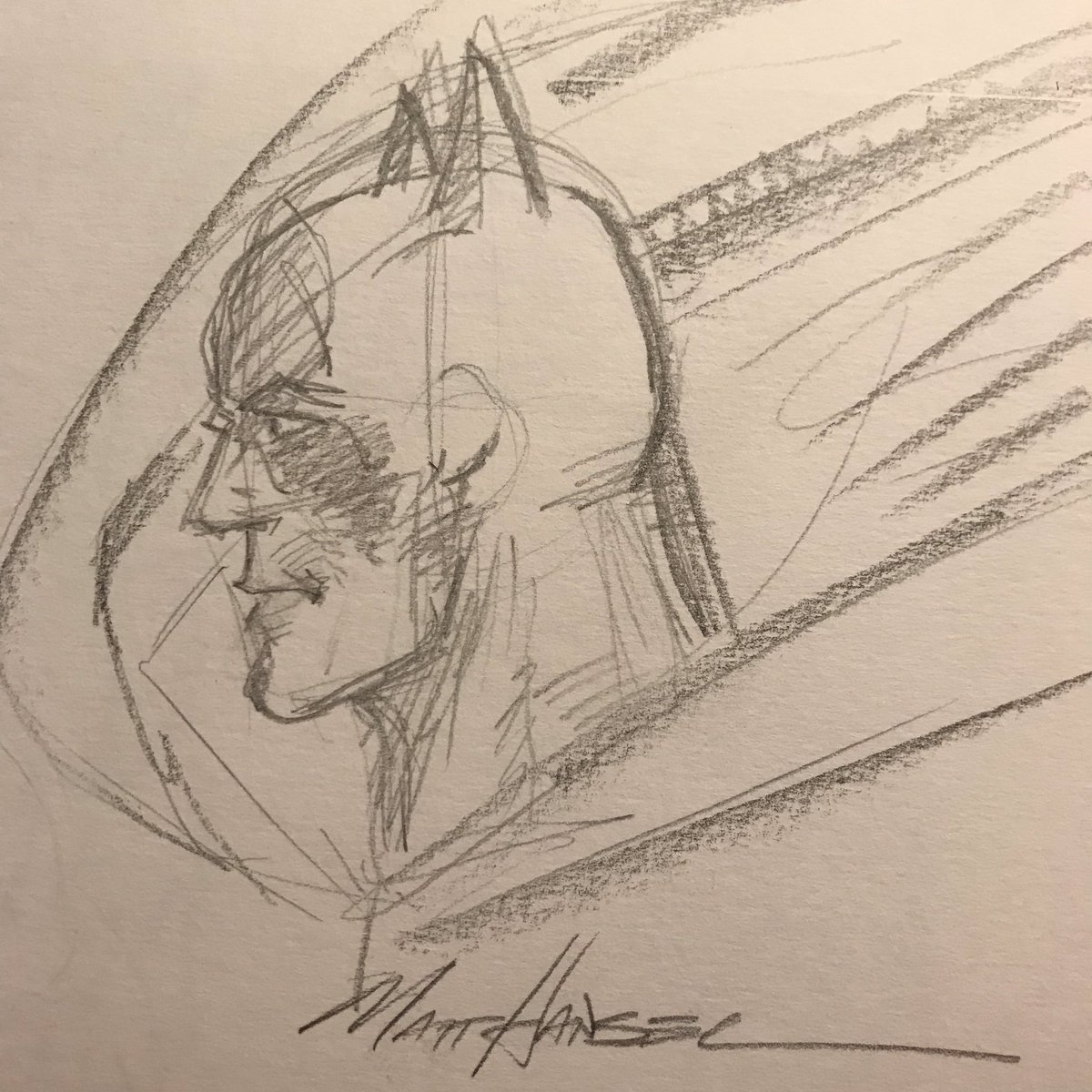 Doodle while waiting for tea. #doodle #sketch #batman #darkknight #pencil #ticonderogapencils