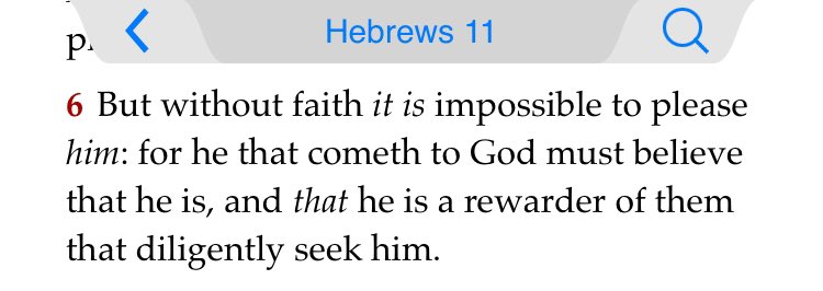 Why? (And this is basic)Because you can’t serve or maintain a relationship with what you don’t think exists or is relatable; and hence Hebrews 11:6 states that you must believe God is (exists) and God is a rewarder of those that seek him (relationship).