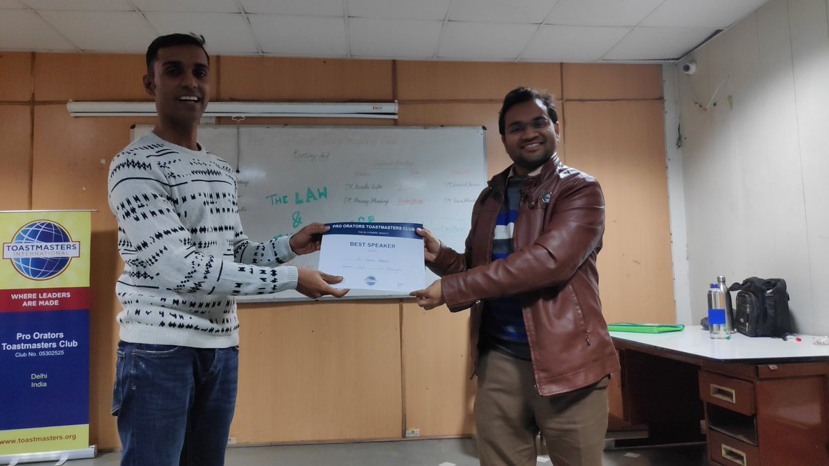 ProOratorsTM's tweet image. POTM conducted another exciting session in it&apos;s 143rd meeting. Here are a few glimpses from the meeting.

Join us on every Thursday to develop better communication and leadership skills.

#Toastmasters #ToastmastersInternational #ProOrator #CommunicationSkills #LeadershipSkills