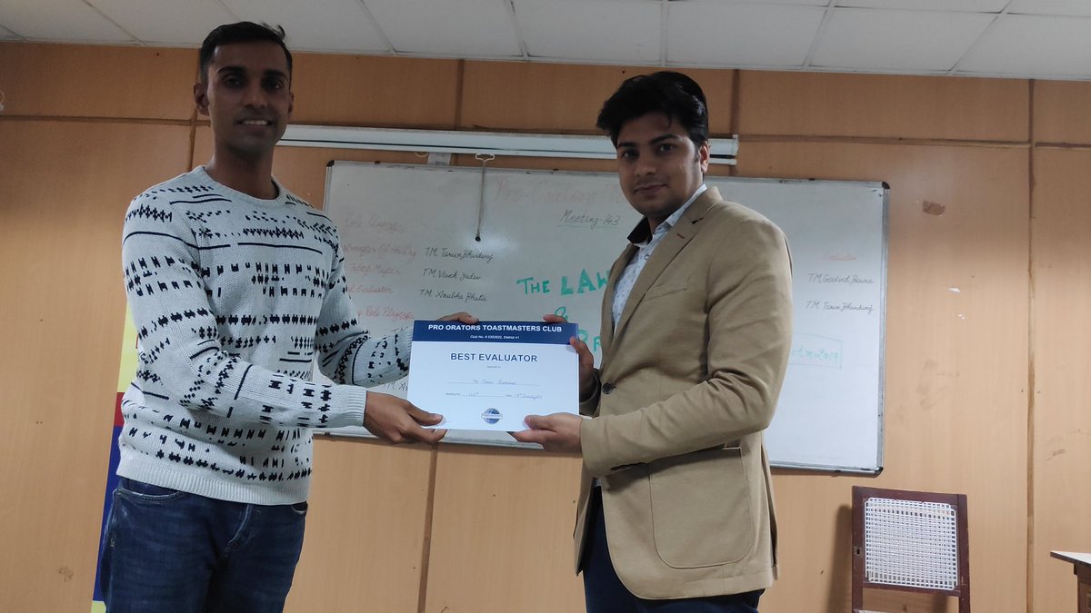 ProOratorsTM's tweet image. POTM conducted another exciting session in it&apos;s 143rd meeting. Here are a few glimpses from the meeting.

Join us on every Thursday to develop better communication and leadership skills.

#Toastmasters #ToastmastersInternational #ProOrator #CommunicationSkills #LeadershipSkills