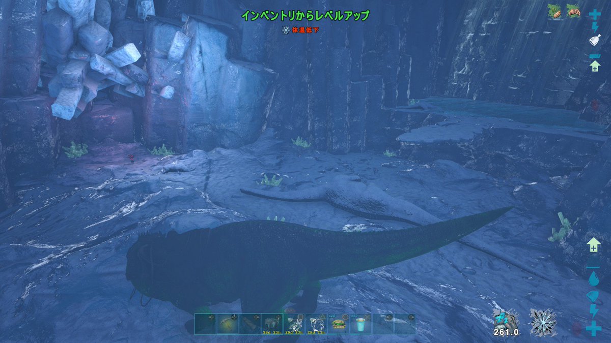 Nicochan ラグナの凍土洞窟 まだギガだせるんやね S S Ark 公式pve