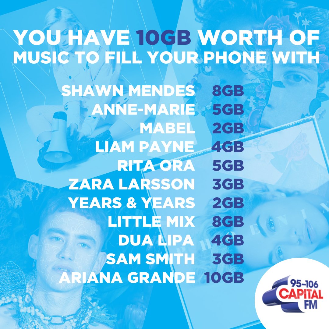 We're sure these choices get harder every time. Whose music are you going to fill up your phone with? 🎶📱