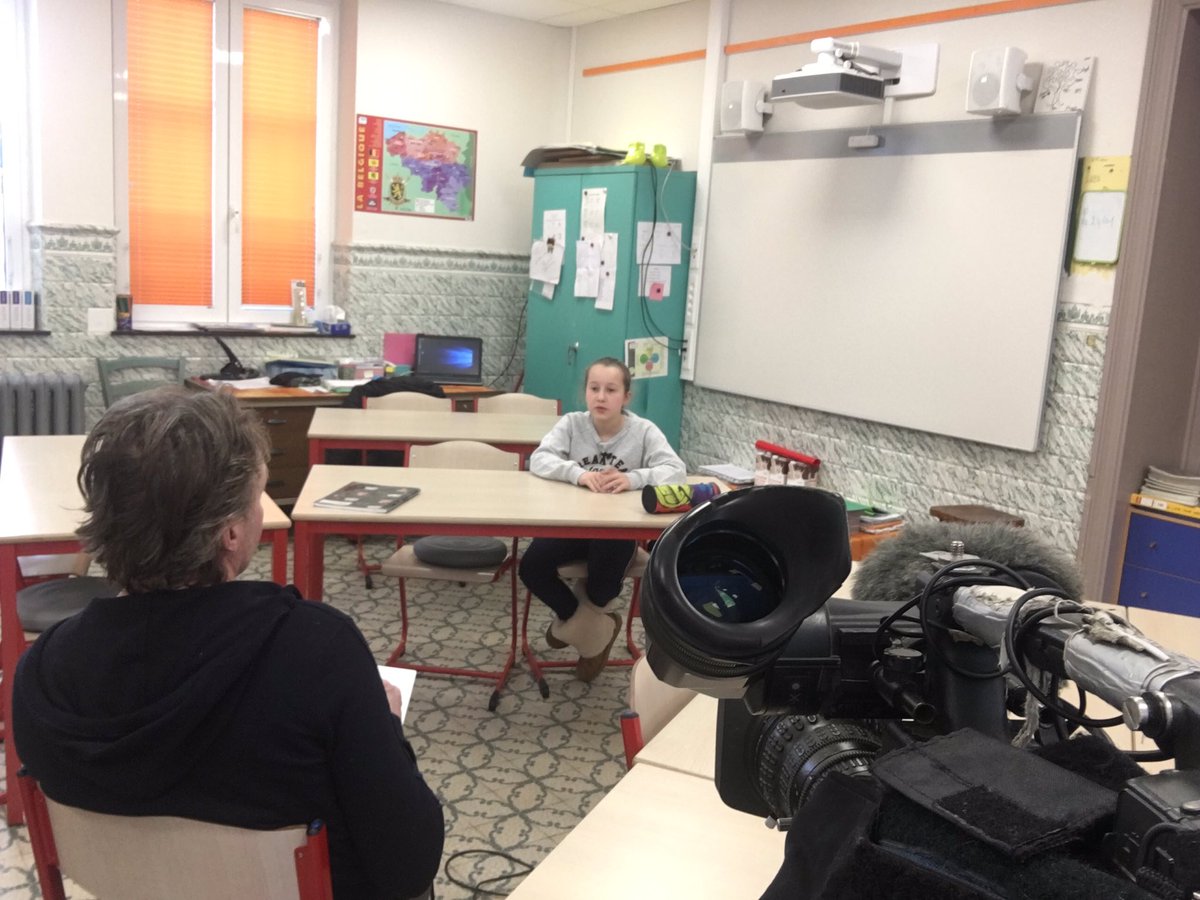 GillanMoniotte's tweet photo. Enregistrement « Les enfants nous parlent » à l’école de la Providence à Champion. Thème : le réchauffement climatique. A voir jeudi 7 Février sur @CanalC_TV https://t.co/AvzKUMv5xO