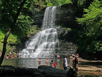 H2OEcologist's tweet image. Of course, if you lived #InMyCommunity, one of the best #CoolThings to do is take a short hike up to #CascadeFalls in @GilesCoVa.  It's an easy hike along #BigStoneyCreek up to the top.  In the summer, you can swim below the 70' falls.  In winter, I wouldn't swim, but #WOW!

U?