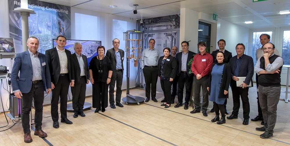 LRZ_DE's tweet image. LRZ & #FutureComputing - This includes not only possibly solutions for realizing #exascale computing capabilities but also possible approaches beyond exascale. Last week the LRZteam visited the IBM Q (quantum computer) in Zürich. Photos Marcel Begert, IBM.