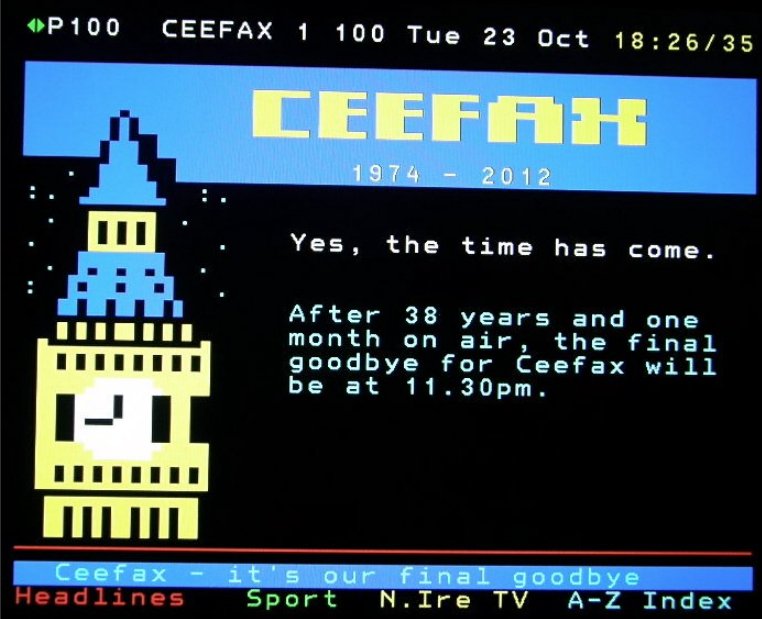 The answer is time. At some point, perhaps sooner than we think, the internet will go the way of Ceefax, chat rooms, and the CB radio - something else will replace it. My job is to try and archive some of its bette bits before the plug is pulled.More stories another day...