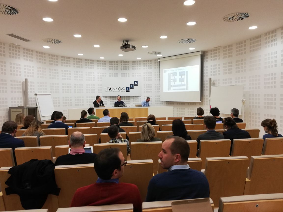 NOVEXtec's tweet photo. 👨‍⚕️👴Nuestros compañeros asisten hoy en @ITAINNOVA #Zaragoza a la  reunión del proyecto #H2020 @maturolife con el objetivo de #innovar y  #avanzar hacia el #desarrollo de los primerso prototipos de  #tecnologíaasistiva que harán que la vida mayores sea más fácil 👴👨‍💻 https://t.co/UjZBwgNov8