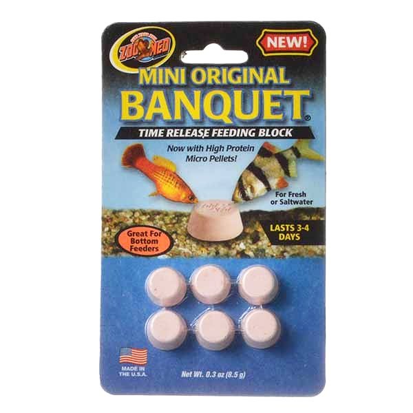 spaceplug's tweet image. Zoo Med Mini Original Banquet Fish Feeding Block Mini - .3 Oz Total 6 Pack 5 Pieces - Zoo Med's Mini Original Banquet® time release feeding blocks last 3 to 4 days.

Check out our website: spaceplug.com/zoo-med-mini-o…
.
.
.
.
 
#spaceplug #zoomed #banquet #feedingblock #fish #pets
