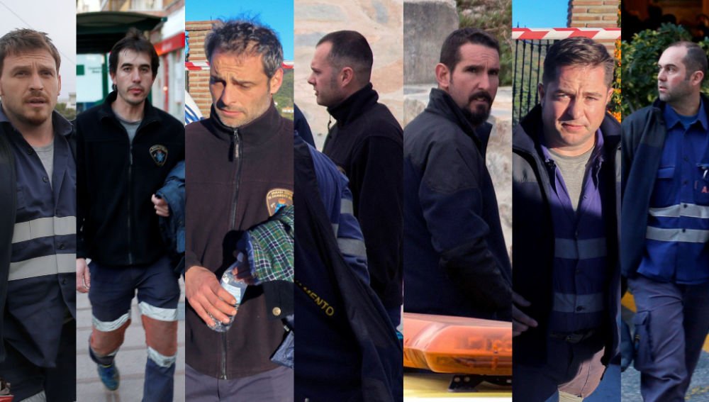 isequiser96's tweet photo. Estos son los ocho mineros que arriesgarán sus vidas para sacar a Julen del pozo. Sus nombres son Sergio, Antonio, Maudilio, Lázaro, José Antonio, Jesús, Rubén y Adrián. Héroes y orgullo de España. https://t.co/q6T7Fm7Dn4