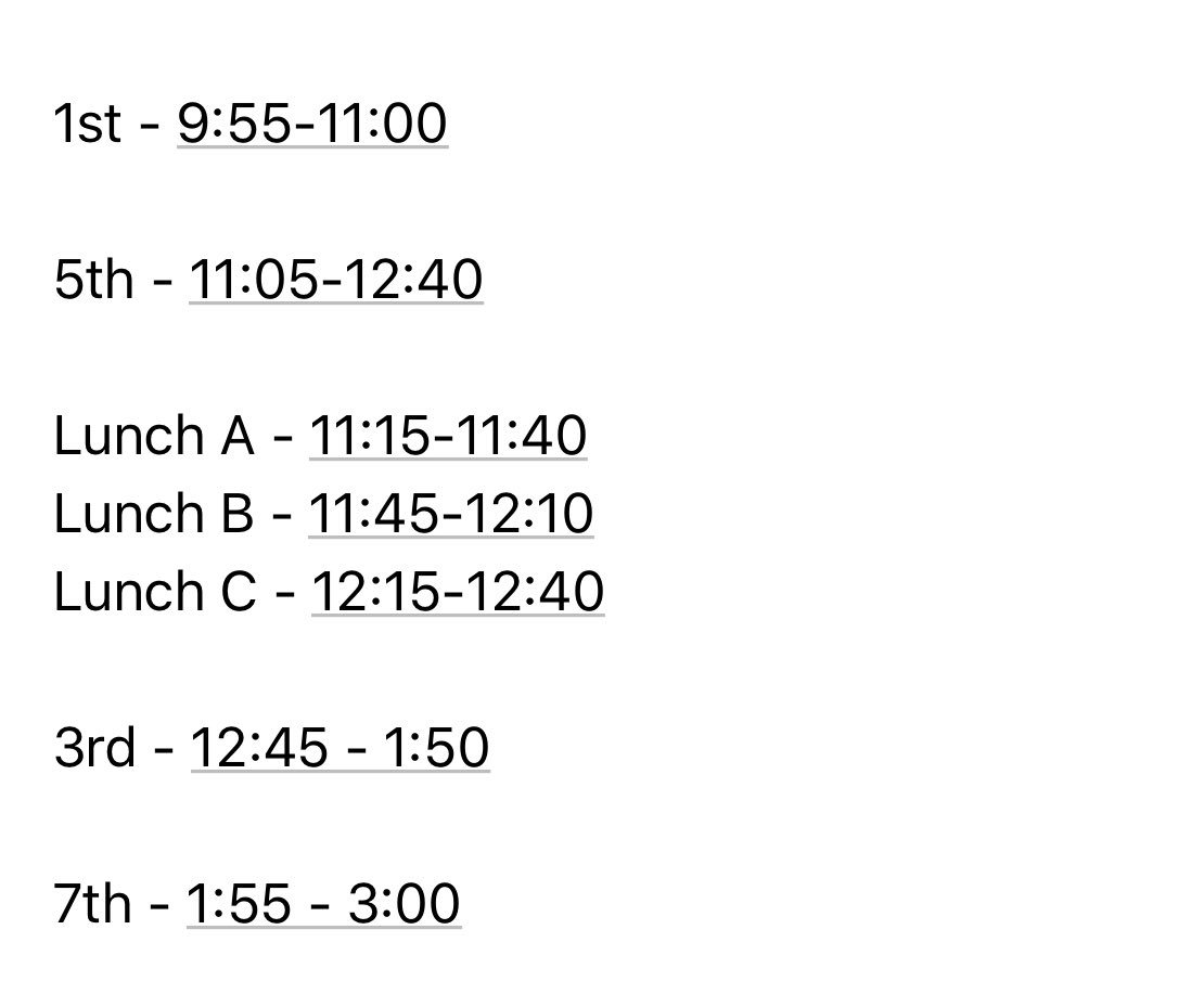 Today’s schedule - please RT
