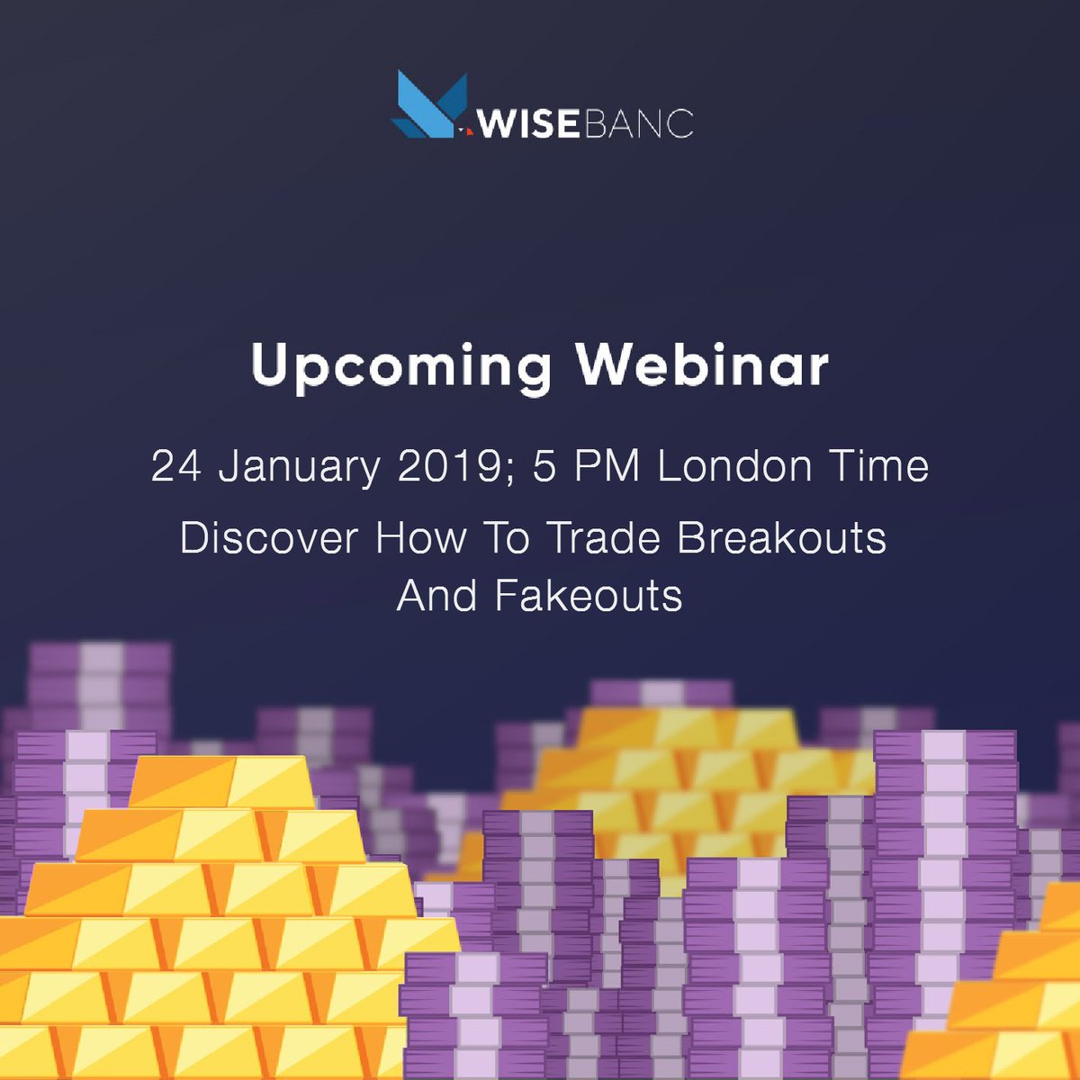banc_wise's tweet photo. Breakouts &amp; Fakeouts! Want to discover these and stay on top of the trading game with @JamesAlexanderT ? Sure, you do, and now you can! 

Free #Webinar Today, 5 PM, London Time, grab a seat now! https://t.co/5XFFlJ9op0

#WiseBanc #WBWebinars #Webinars #Education #MarketAnalyst https://t.co/tkOot3clWM