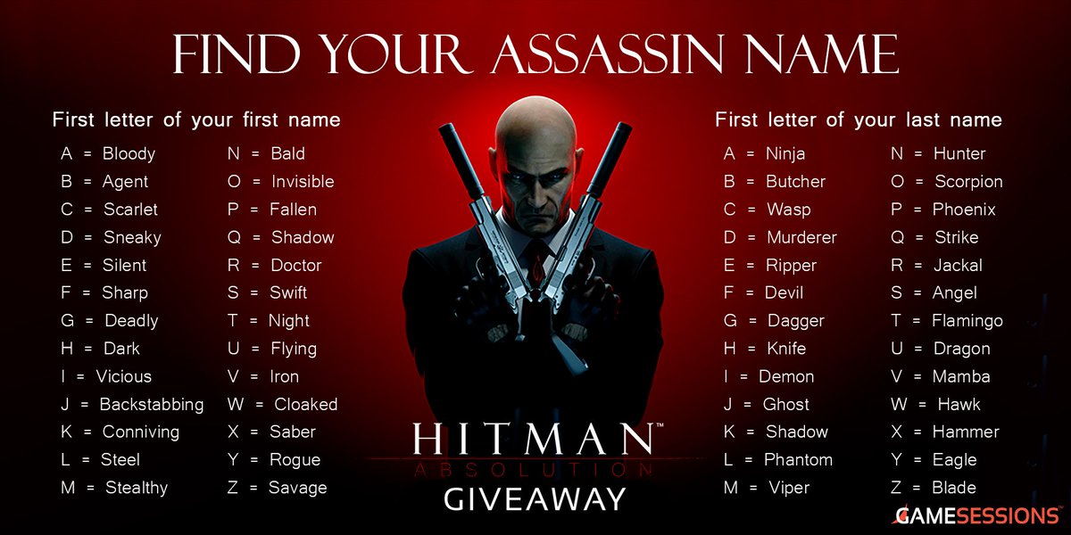 Dark Assassin Names