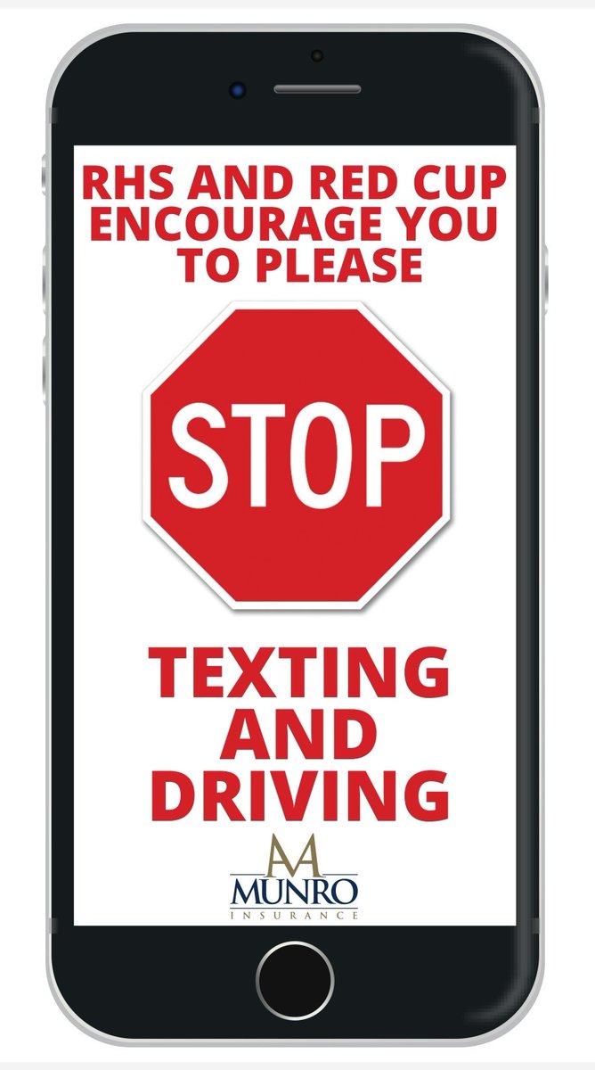 rhsredcup's tweet photo. Please continue to support safe driving in our community..... #ItCanWait 🖐 
🔴⚪ Retweet for a chance to win a Red Cup 41 tournament pass.
@RivHighSchool @RHS_Council17 @RiverviewRedmen @cbrs https://t.co/NnnaPriSEI