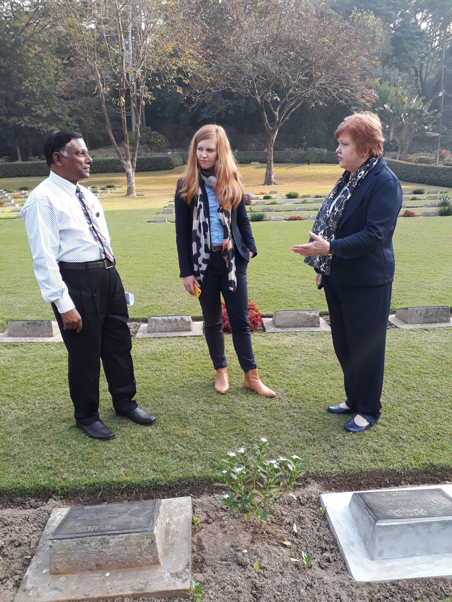 MbeMohd's tweet photo. AUSTRALIAN HIGH COMMISSIONER  DHAKA HE MS JULIA NIBLETT visited Chittagong War Cemetery on 21st January-18 and laid Wreath at the Cross of Sacrifice. 
@CWGC @richhills68 @RodCarkett @tracy_salter @grai007 https://t.co/25AL4Gsie5