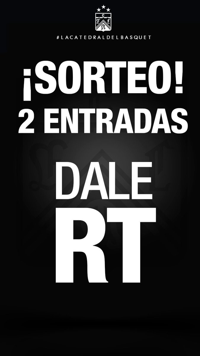 ferrobasquetok's tweet photo. Dale RT y ganaste 2 entradas para hoy contra @CDLibertadSun https://t.co/T99UhgRH8C