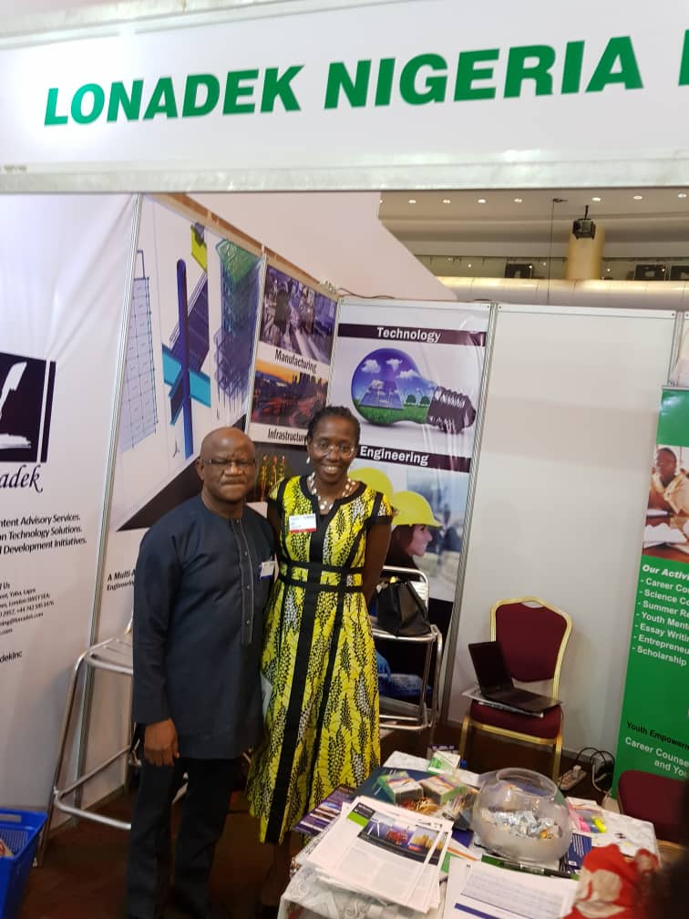 LonadekInc's tweet photo. At the ongoing West African International Petroleum Exhibition & Conference #Waipec2019. GM External Affairs NAOC & Dr. Ibilola Amao, The Principal consultant, Lonadek Nigeria Limited
#WAIPEC2019
#ThursdayMotivation
#nigeria
#technology
#engineering
#innovation
#Lonadek https://t.co/eAxyZMvsYH