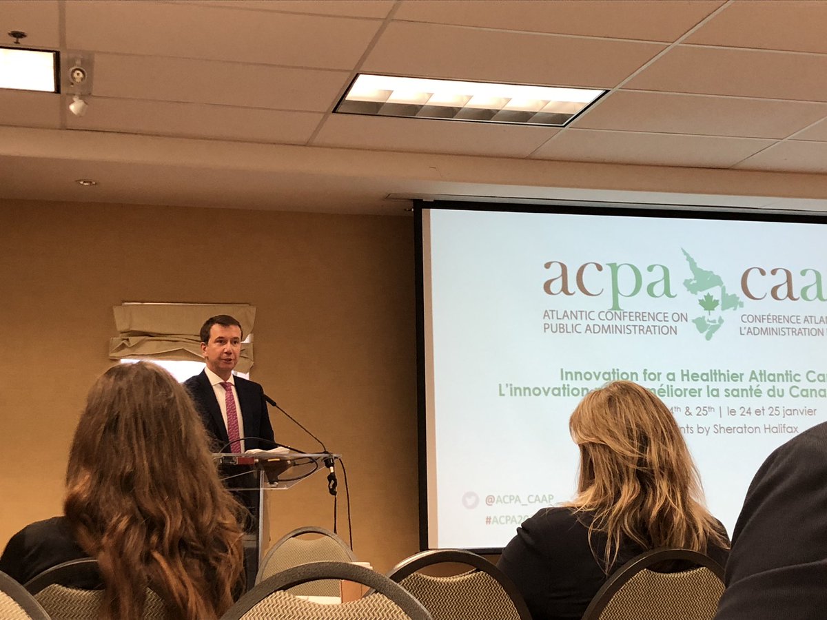 MattCampbellca's tweet photo. A snap of Scott Brison addressing the @ACPA_CAAP conference attendees. Great (concise) intro by @LoriLturnbul. cc @IPAC_IAPC #ACPA2019 https://t.co/LD2gufeFjo