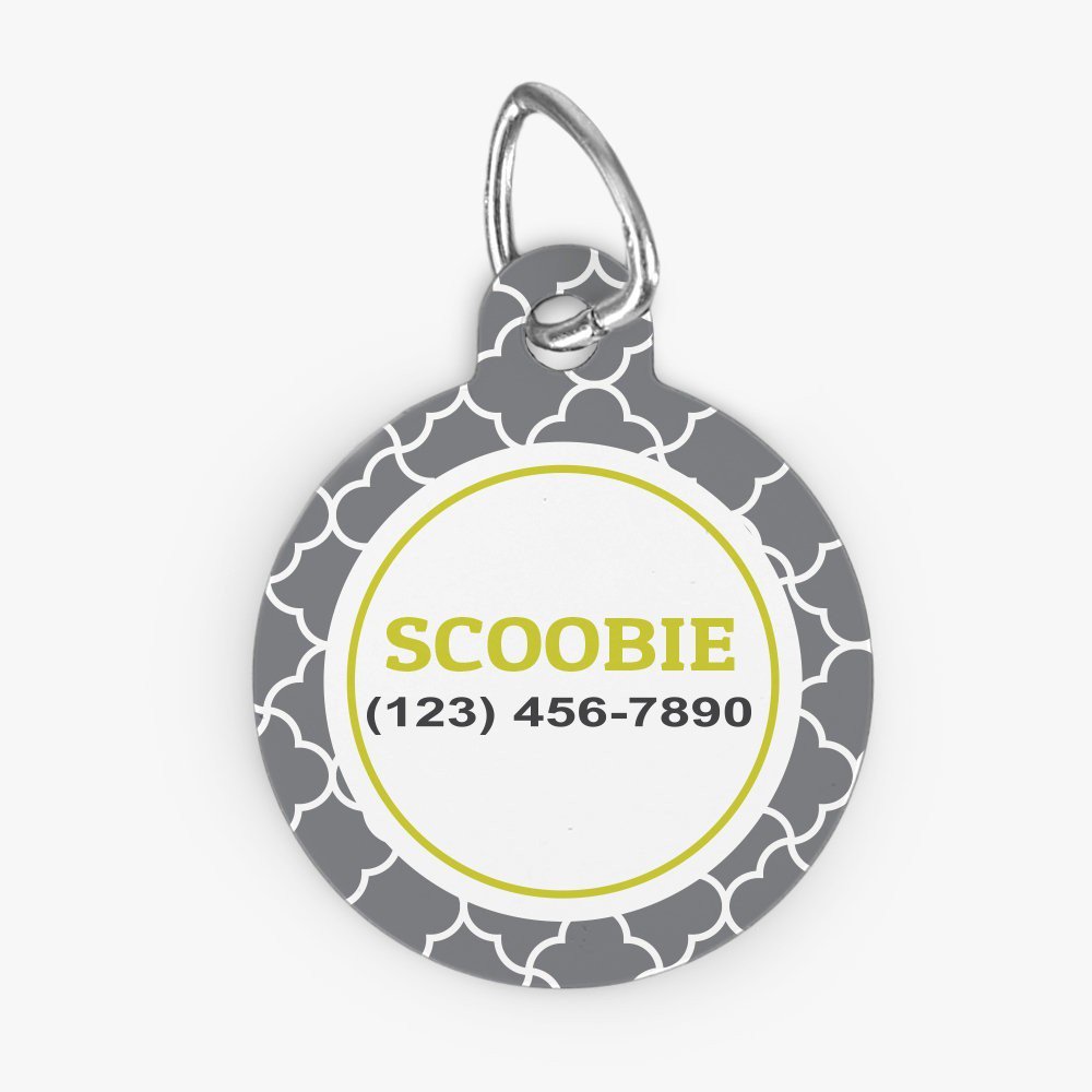 spaceplug's tweet image. Personalized Grey Quatrefoil Design Round ld Dog Tag - Ensure your dog can easily be returned home if ever lost, with our handsome Personalized Grey Quatrefoil Design Round ID Dog
Tag.

Check out our website: spaceplug.com/personalized-g…
.
.
#spaceplug #personalizedtag
#dogtag #idtag