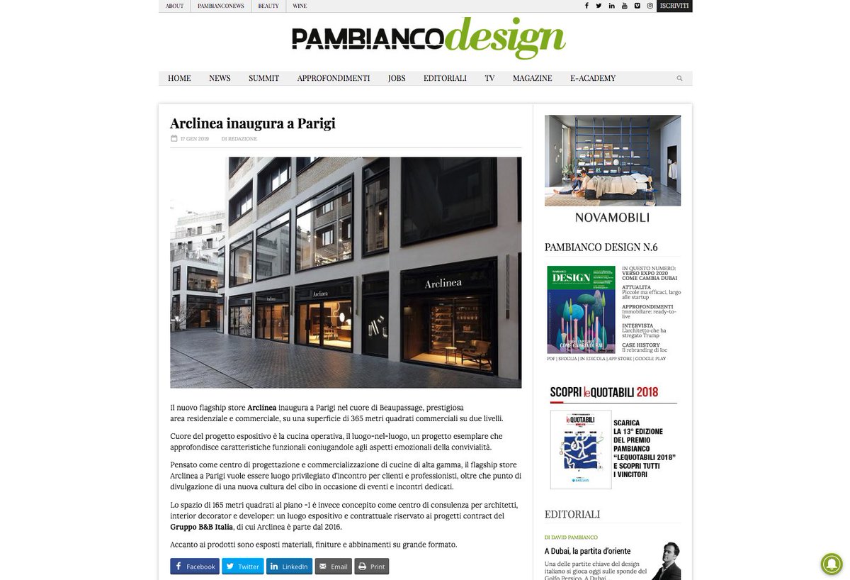 Arclinea Arredamenti tweet media