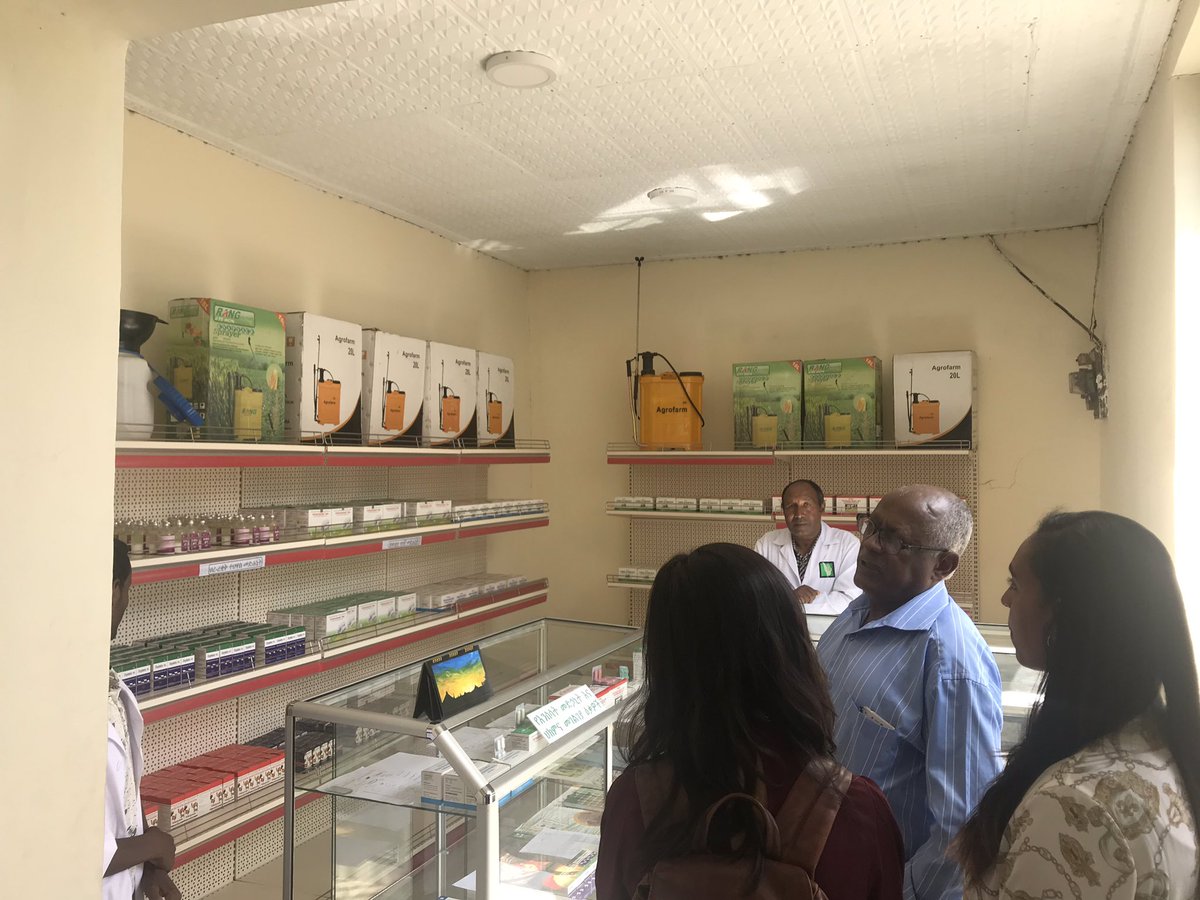 great to visit @EthiopianATA supported #private owned #agricultural #inputs supply and service center where farmers purchase #Fertilizer #Seeds #AgroChemicals #VeterinaryDrugs from one location (like a #Pharmacy) so far 20 such centers established in #Amhara #Oromia #Tigrai #SNNP