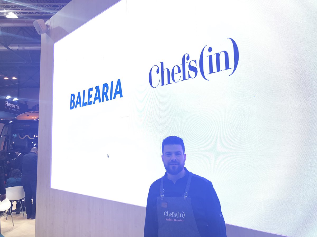 No hay mejor manera de celebrar la renovación del acuerdo de colaboración con <a href="/Balearia/">Baleària</a> que  con un showcooking de <a href="/andresbero/">Andrés Benítez</a> de #Botanic en #FITUR2019 #Madrid