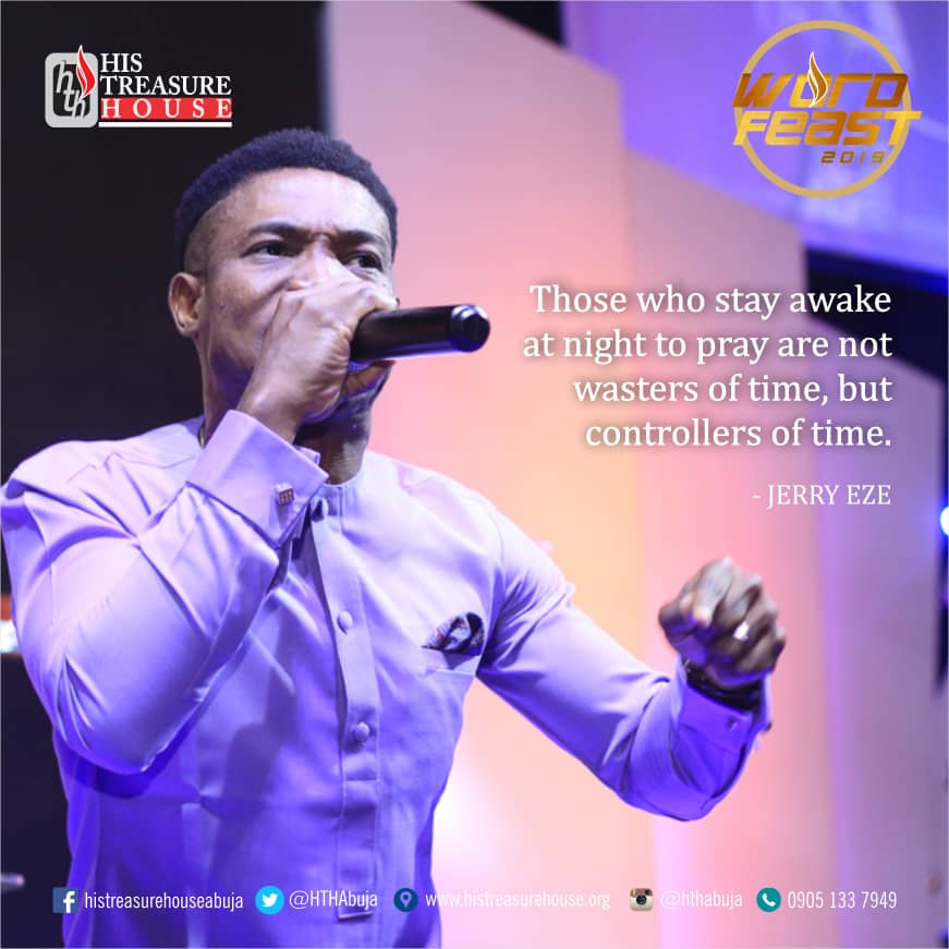 HTHAbuja's tweet image. Be a controller of time!

#WordFeast2019
#Exceed
#JerryEze