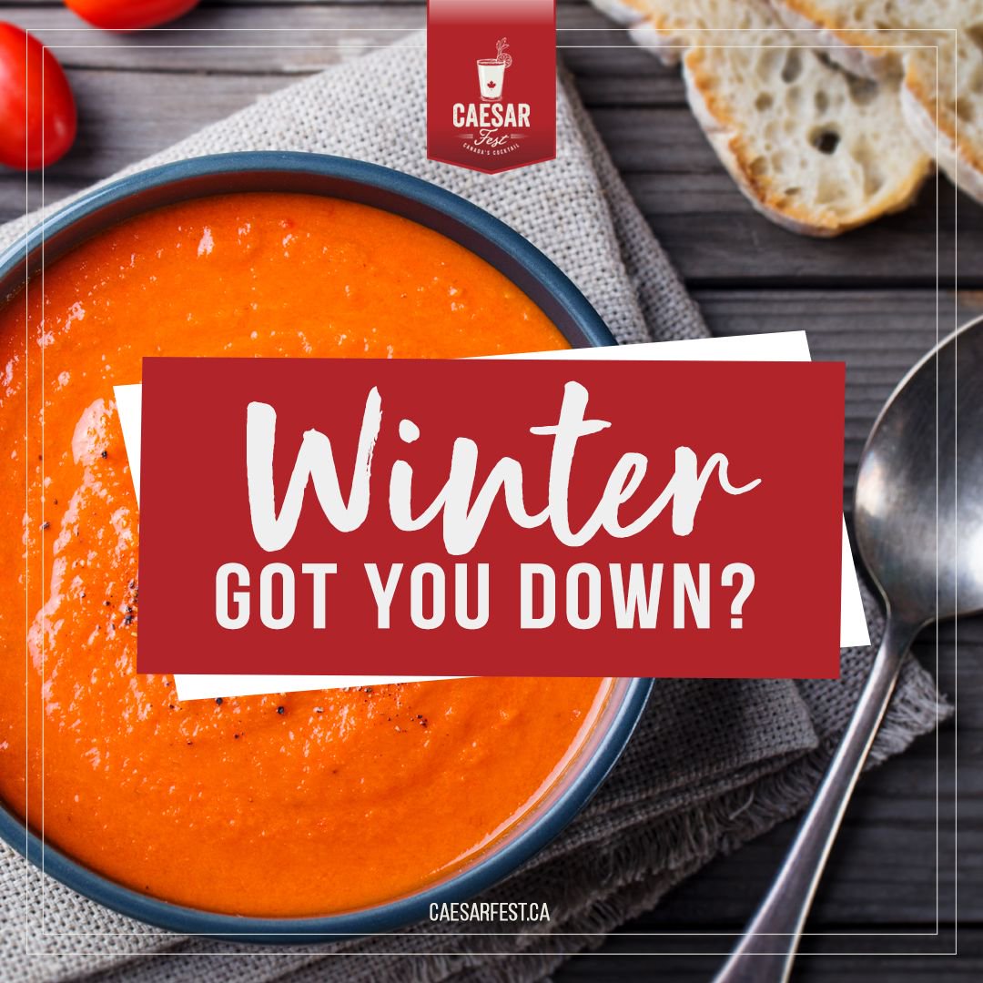 Winter got you down? #Tomatosoup is a classic comfort food that is especially tasty on a cold winter day. Soup it up with this highly reviewed recipe and pair it with a #grilledcheese sandwich via <a href="/Allrecipes/">Allrecipes</a> armagazine.com/2rs4IuH  #CAESARTHEMOMENT #caesarfest