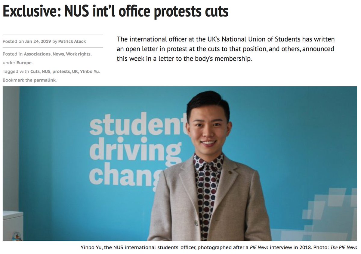 Exclusive: National Union of Students international office protests cuts

Read more: thepienews.com/news/exclusive…

#intled <a href="/NUS_ISC/">NUS International</a> <a href="/nusuk/">NUS UK</a>